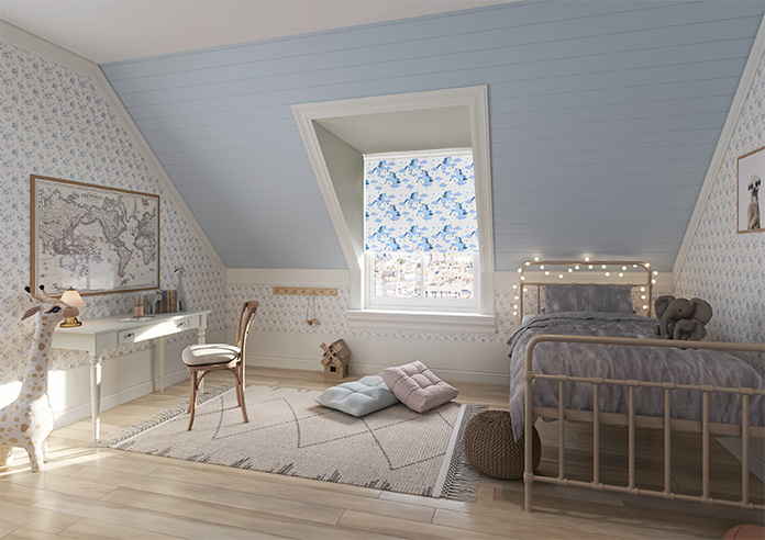 Unicorn Magic, Blue - Roller Blind - Image 7